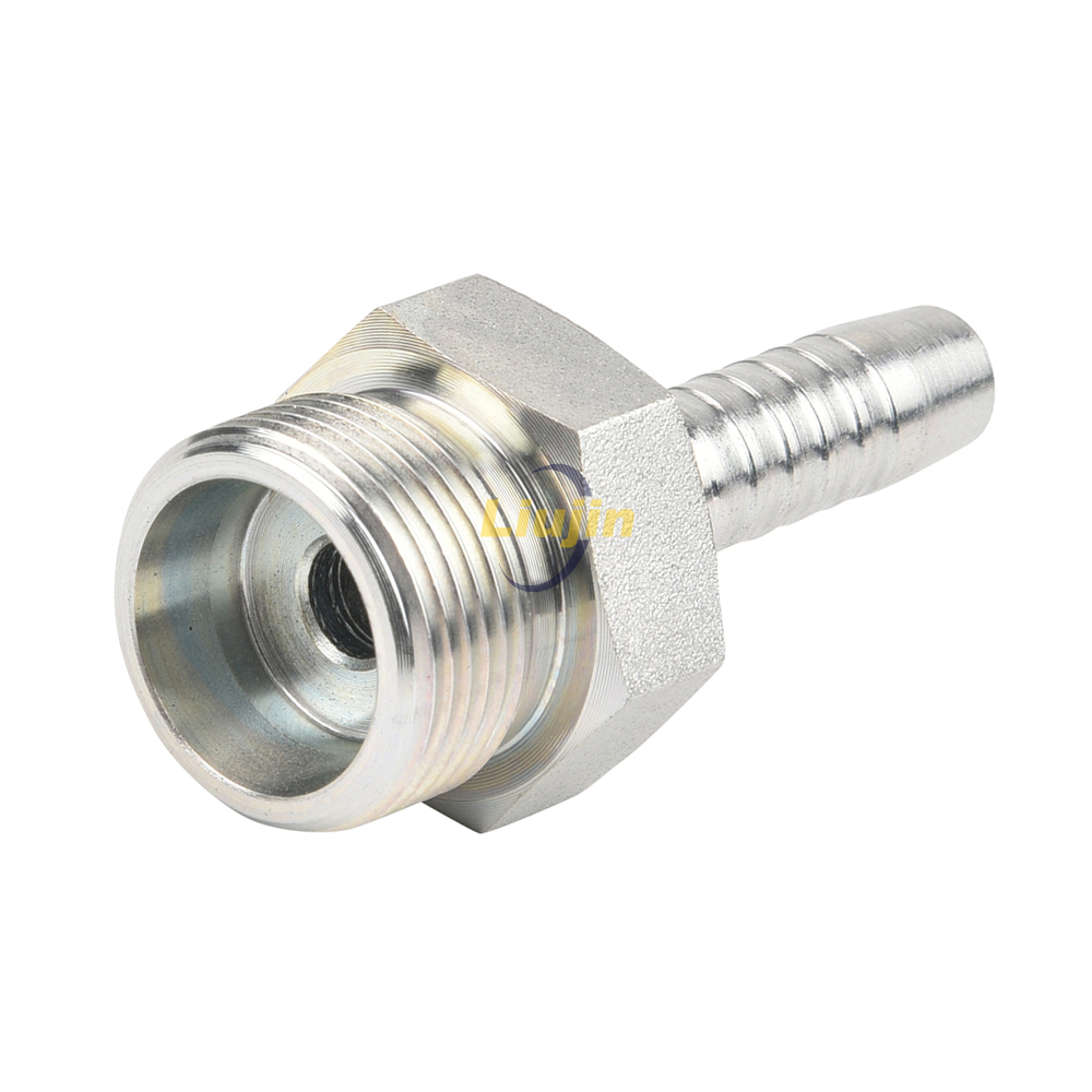 Manufacture custom metric hydraulic pipe fitting hose hydraulic connectors