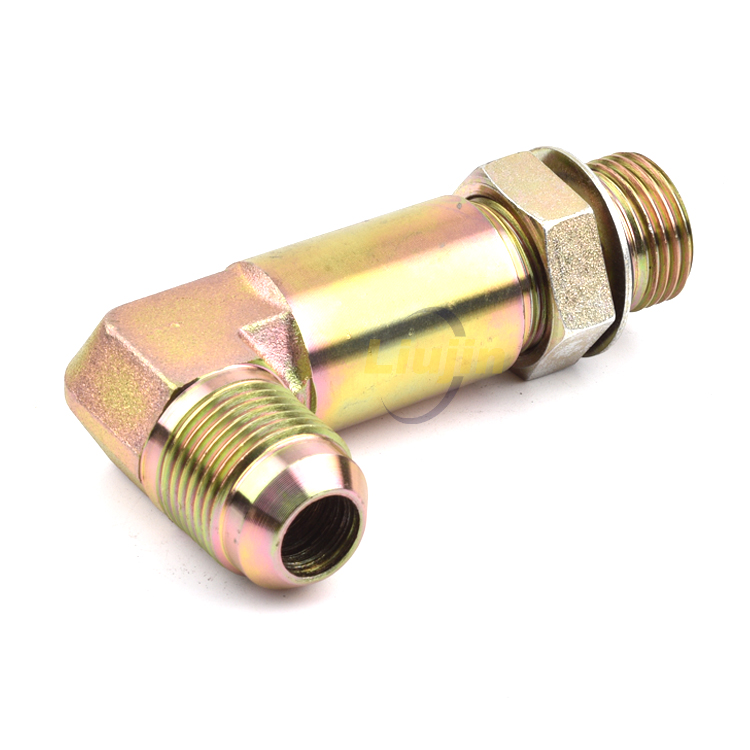 90 degree JIC male long sae o-ring rotating adapter hose rotating connector hydraulic garden hose connector