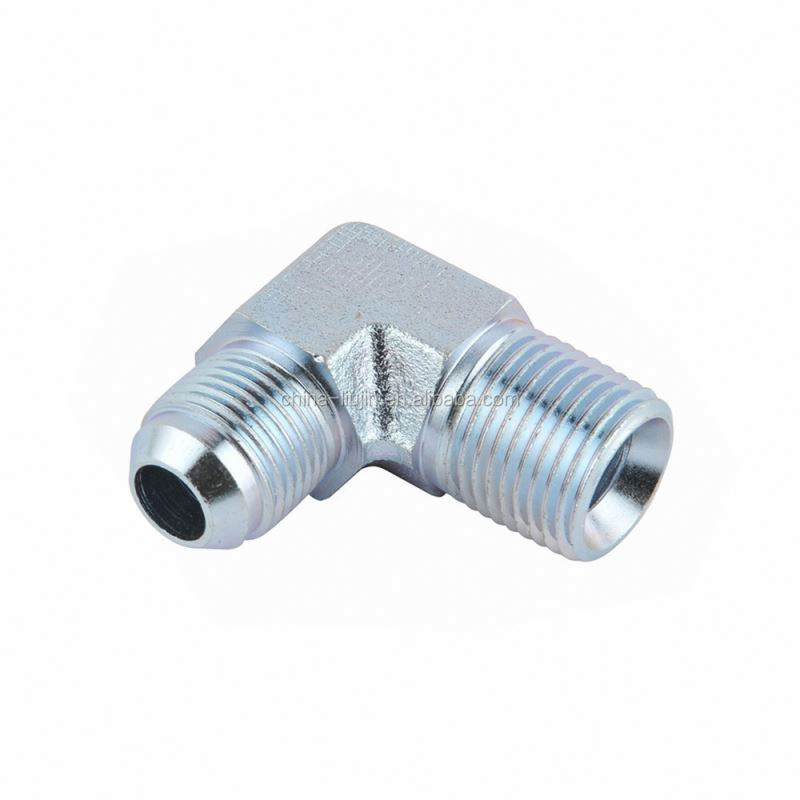 90 degree elbow jic male flared hose adapter