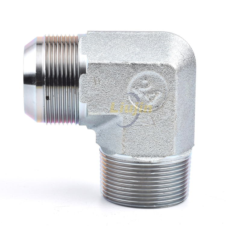 90 degree ELBOW JIC MALE 74 degree CONE NPT Excellent hose connector hydraulic adapter
