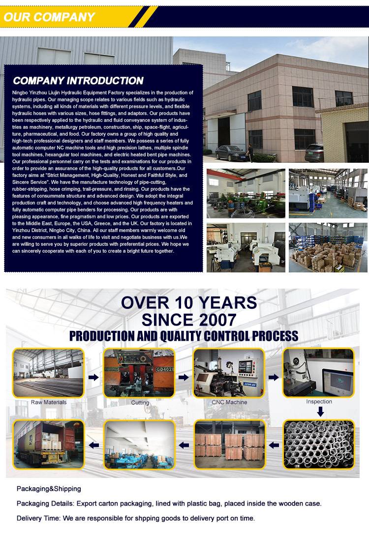 Factory direct supply hydraulic fitting hose crimping fittings