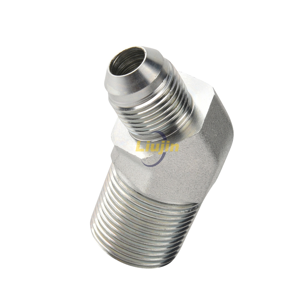 Hydraulic stainless steel tube fitting professional manufacture custom female flat seat hydraulic adapter