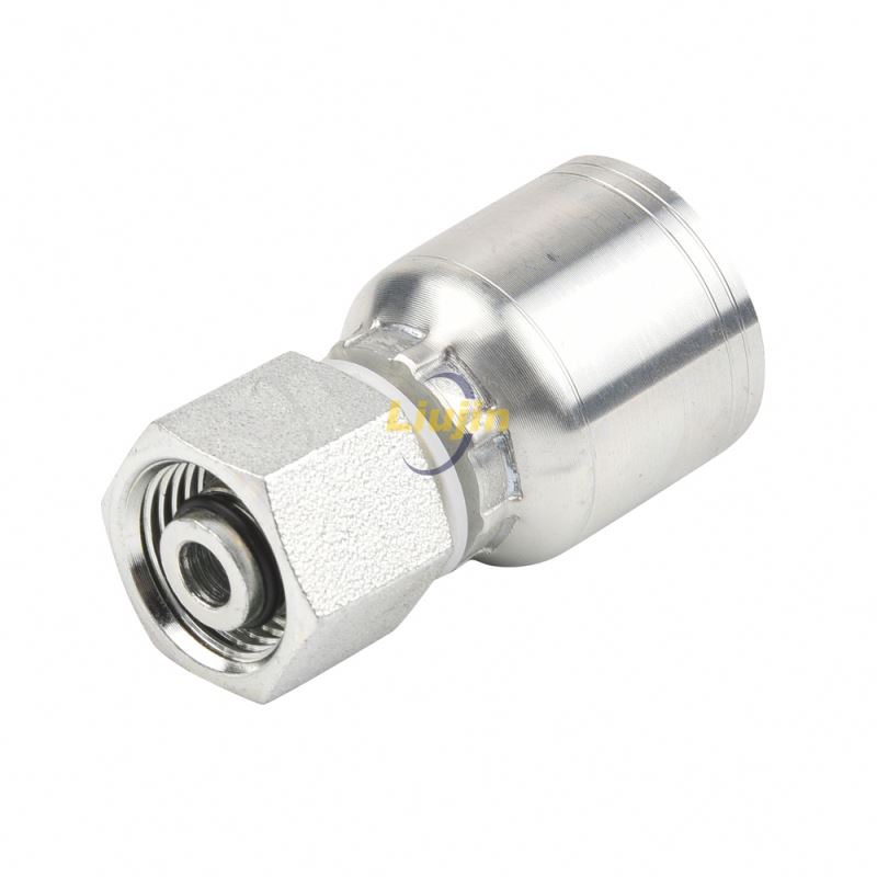 One piece hose crimping fitting factory manufacture hose fitting