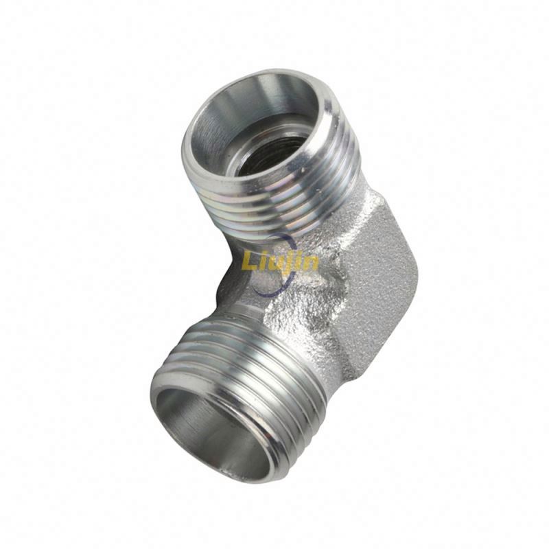 Factory supplier stainless steel metric thread hydraulic steel hydraulic adapter pipe fitting
