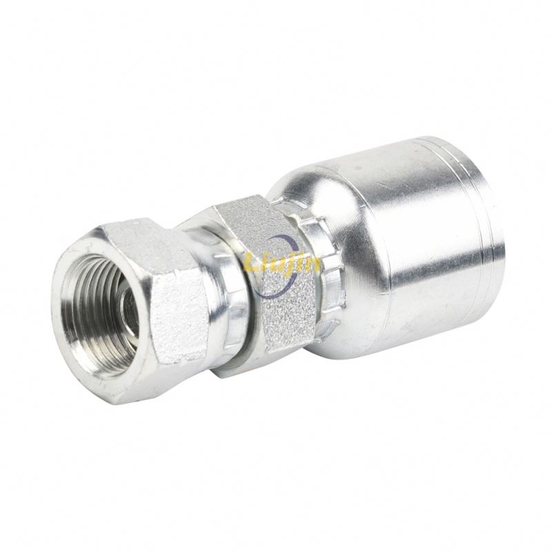 Hydraulic reusable fitting professional best price one piece hose fitting