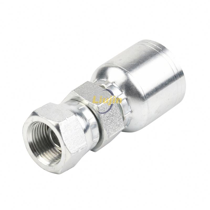 Hydraulic reusable fitting professional best price one piece hose fitting