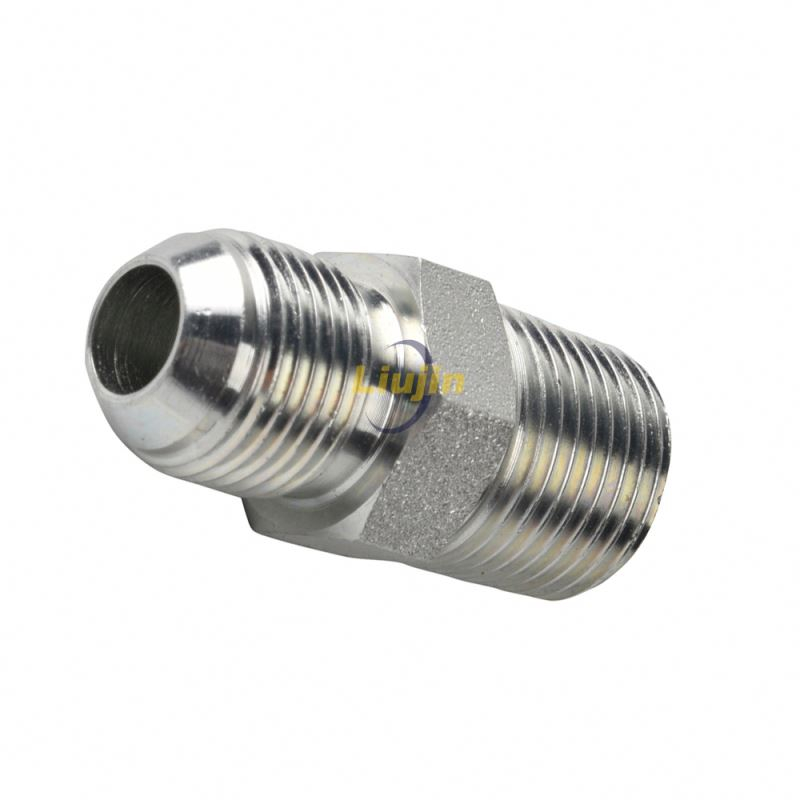 Factory direct hydraulic fitting jic adapter steel pipe fitting
