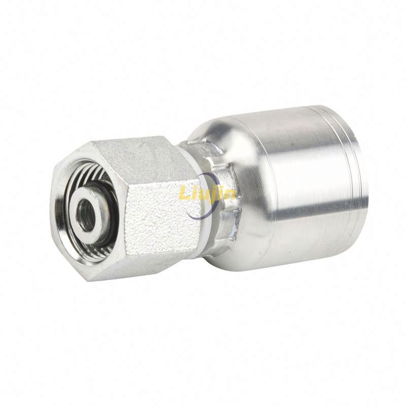 Reusable hydraulic hose fittings factory supply wholesales customized one piece hose crimping fitting
