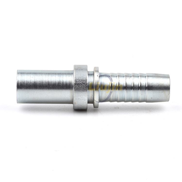Light series straight hydraulic hose crimp fitting swaged metric hose fittings