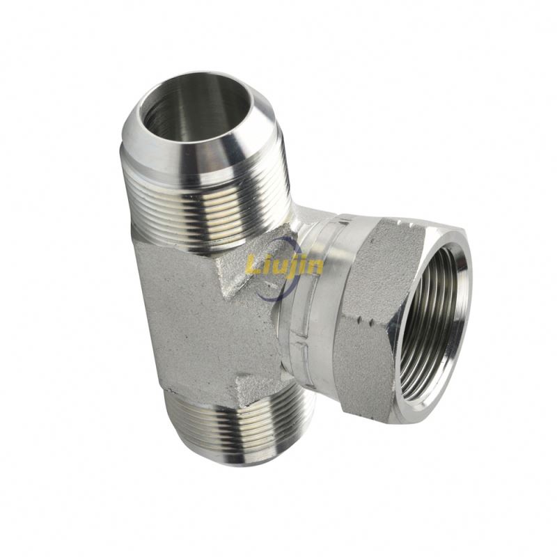 BJ-08 pipe fitting tee parts hydraulic adapter hydraulic connection fittings