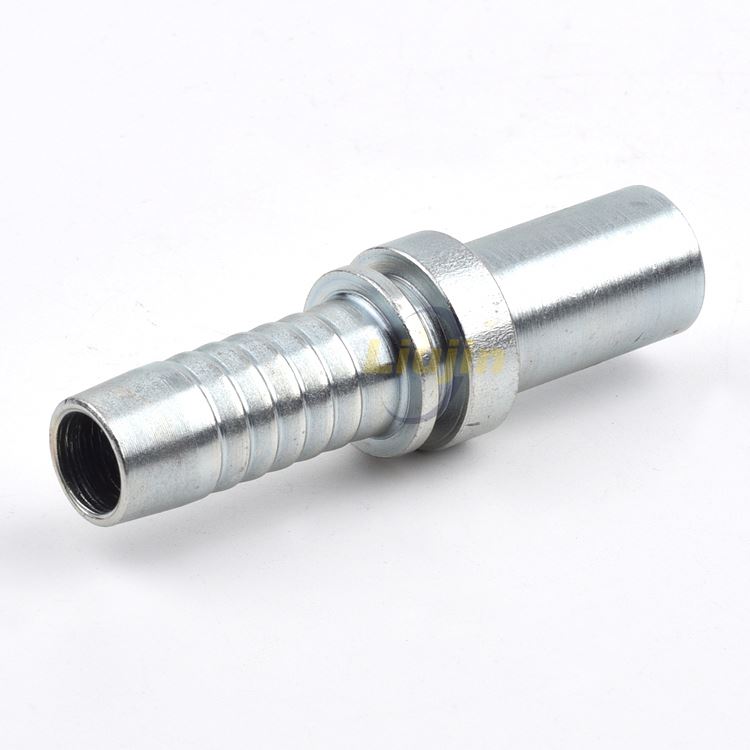 Light series straight hydraulic hose crimp fitting swaged metric hose fittings