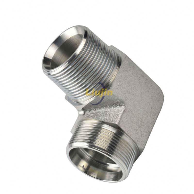 Factory supplier metric reusable hydraulic hose fittings pipe adapters hydraulic fittings nipple