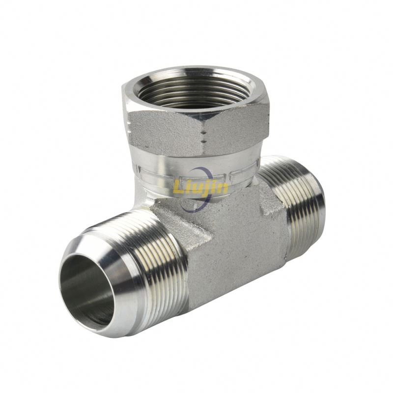 BJ-06 hydraulic male pipe nipple tube hose fitting hydraulic tee