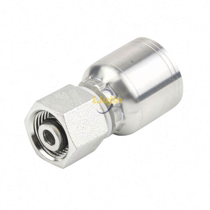 Reusable hydraulic hose fittings factory supply wholesales customized one piece hose crimping fitting